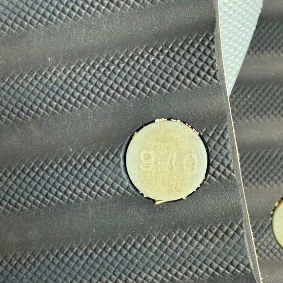 Coach Blue/Brown Floral Women Slides Flip Flops- SZ 9/10 - Picture 8 of 8